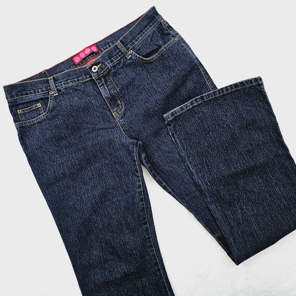 Glo Womens 15 Bell Bottom Flare Jeans‎ Junior Denim Blue Y2K Americana